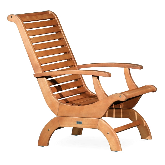 Teak Eucalyptus Wood Patio Outdoor Plantation Armchair